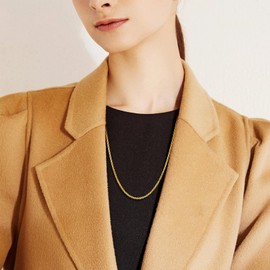 PDTJMTG Gold Rope Chain 925 Sterling Silver Rope Chain 1.5MM, 2MM, 3MM Diamond Cut Braided Rope Chain Necklace for Men Women 18, 20, 22, 24, 26 Inches (1.5mm, 22 inches)