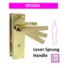 Door Handle Sets Victorian Straight Bathroom Lock Handles Sets Brass