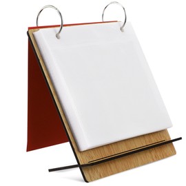 VILLCASE Calendar Slip-in Album, Desk Photo Album, Wooden Photo Album, 25 Pictures, for Home, Office