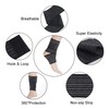Rbenxia 4 Pieces of Black Elastic Ankle Compression Bandage Adjustable
