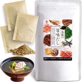 Kyoto Uji Yamasan, Gyokuro Flavor Dashi, 0.3 oz (8 g) x 30 Packs, Made in Japan, No Additives, Japanese Style Dashi, Soup Pack, Chemical Seasoning, Preservatives Free, Baby Food, Easy for Home