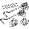 2 x 4 inch storm hooks, stainless steel cabin hooks,