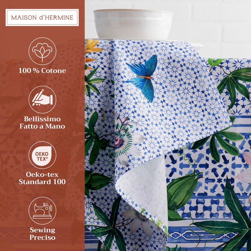 Maison d' Hermine Cloth Napkin 100% Cotton Set of 4