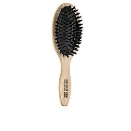 HAIR BRUSH cushion bristles mixed oak wood body 1 pz