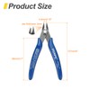HARFINGTON 5" Flush Cut Pliers Small Precision Wire Cutter Side