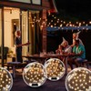 Ribgwo Floating Pool Lights Solar Powered-14in Warm White Solar Powered