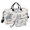 CEBUGI Man Cowboy Quilted Duffle Bag for Women Large Carry