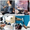 Drum brush Kit,1pair Cahon Metal Wire Brushes and 1pair Jazz