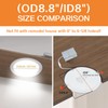JJiuzming 8 Inch LED Recessed Light,18W 6000k Daylight,No Dimmable,1Pack Ultra