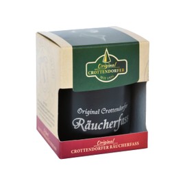 Crottendorfer Räucherfass mit Räucherkerzenhalter & 20 Räucherkerzen - Duft: Lavendel - Größe der Räucherkerzen: M