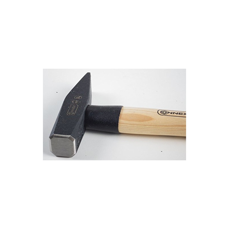 Connex COX600200 Engineer's Hammer with Handle Guard, Black/Beige/Red, 200 g