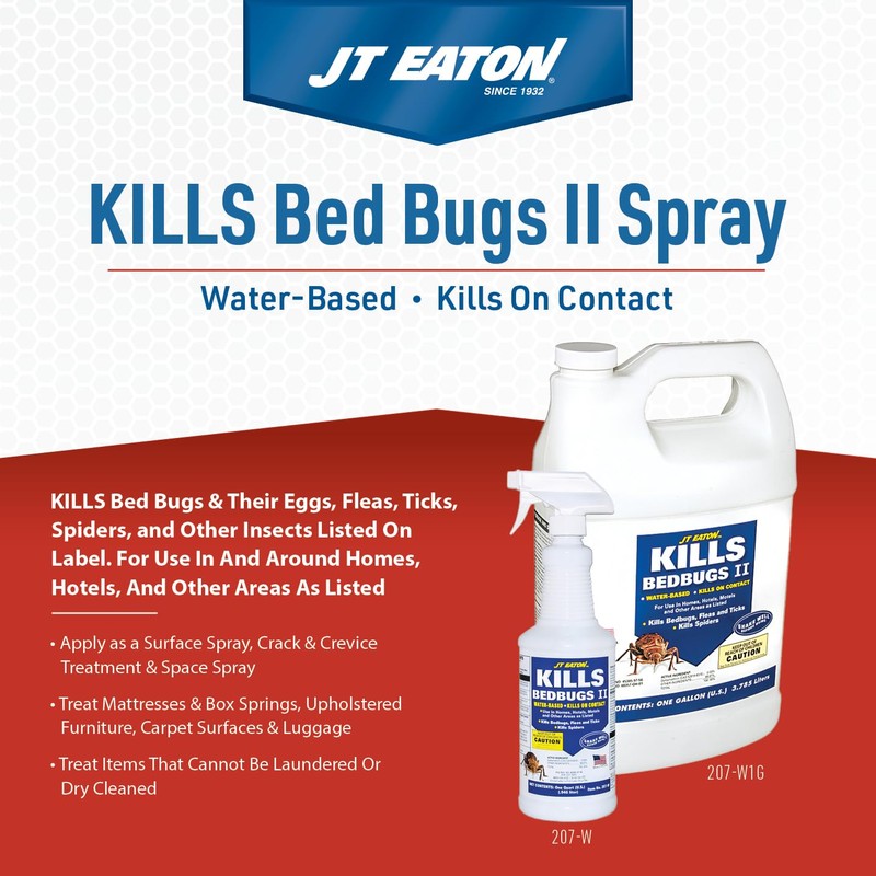 Kills Bedbugs II Spray, Water Base, Gallon with Sprayer –