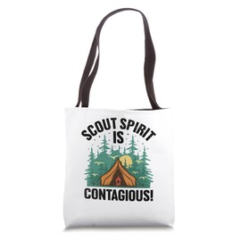 Scout Spirit Is Contagious Camping Scouting Scouts Tote Bag
