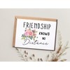 NDHGifts Friendship Knows No Distance Card - Long Distance Friendship