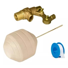 Fleximatic Kit Tinaco. Válvula Urrea Bronce + Flotador De Poliuretano