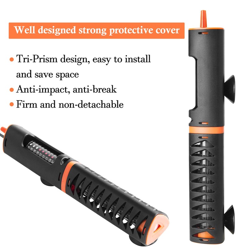 HITOP Adjustable Aquarium Heater with Protective Cover, 50W 100W 120W