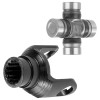 Caltric Front Drive Shaft Input Yokes and U-Joint Fits Arctic