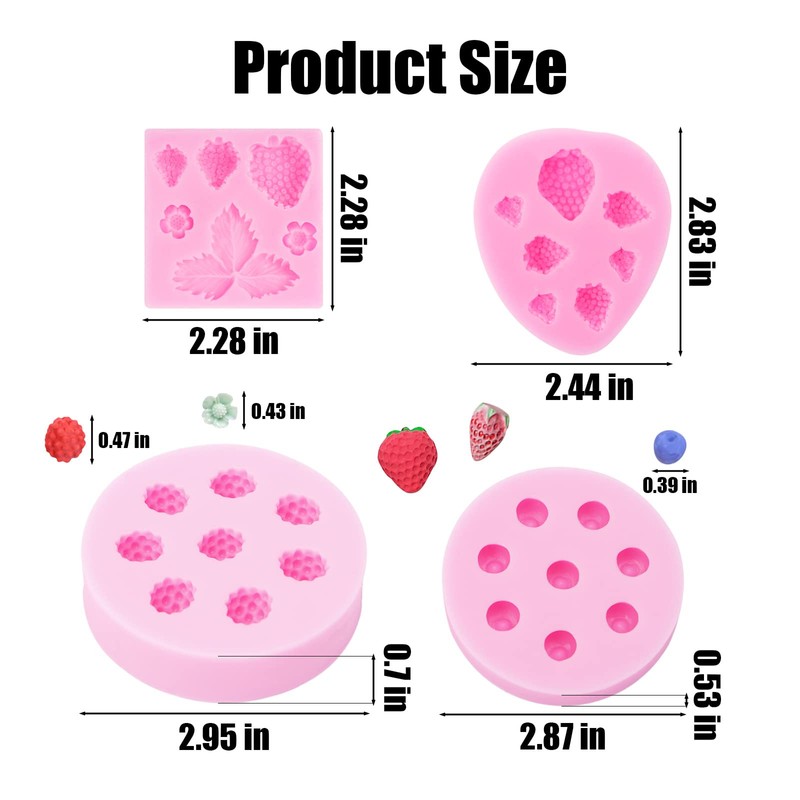 Moldes de Frutas Silicona (SS-95)