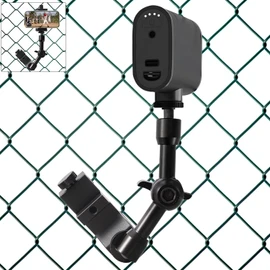 Fence Mount for Mevo Start Aluminum Game Changer Mounting Kit with Dual 1/4 Mount Points, Compatible with GoPro/Cell Phone, All Metal Arm for Recording Baseball/Softball and Tennis Game