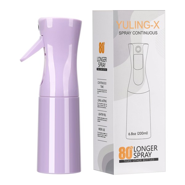 YULING-X hair spray bottle, ultra-fine spray continuous spray bottle (200ml/6.8oz),