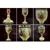 Decorative Goblet "Pharaoh Tutankhamun" - Golden Chalice with Pharaoh Mask