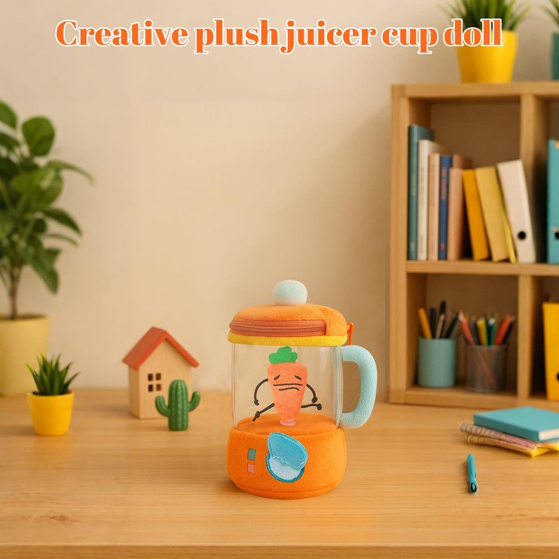 Carrot Toy Blender - Fun Decompression Cute Plushies, Drawstring Pull,