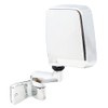 Replacement Driver Manual Side View Mirror Chrome Door Hinge Mounted