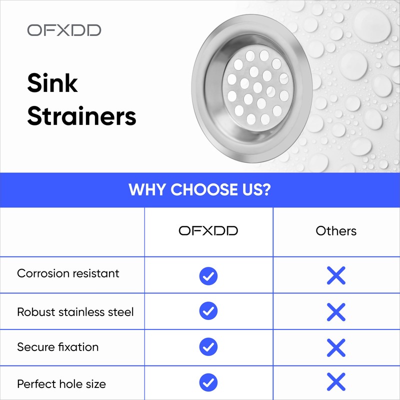 Hair Catcher, Sink Strainer 2.5", Drain Hair Catcher, Shower Drain