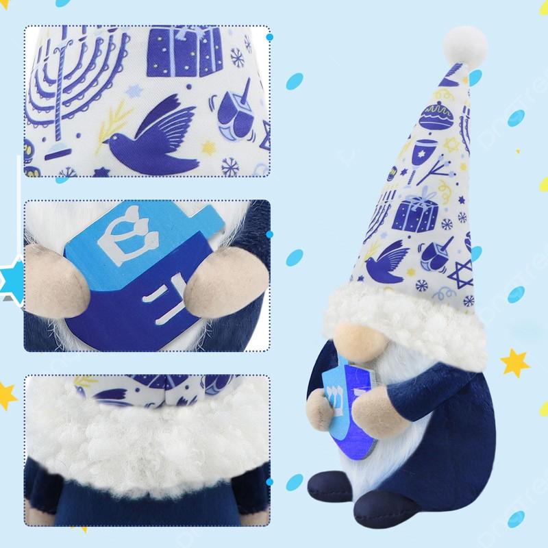 Gehydy Summer Gnome Hanukkah Spring Decoration Set of 2 Spring