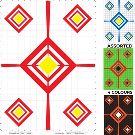 Heavy Duty Shooting Targets Paper - Targets for Shooting Range - Indoors & Outdoor Targets for Shooting Rifle - Gun Range Targets for Pistol Shooting - Handgun Shooting Range Accessories SightIn 24
