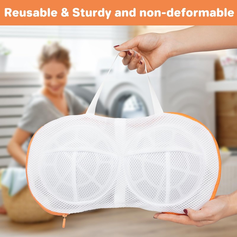 Pack of 2 Bra Laundry Net Large Wash Bag with