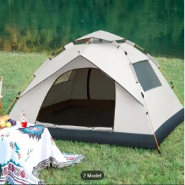 Camping Tent 2-3 Person Easy Pop Up Tent with 2 Doors - UPF50+ Waterproof New US