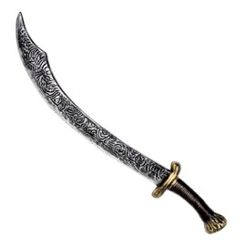 Dr Toms Ali Baba Plastic Sword 70cm Length Silver One Size