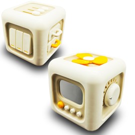 SORFURBOW Busy Cube for 1 2 3 4 Years Old Boys & Girls,6 in 1 Montessori Toys for Toddlers, Car Travel Activities Fine Motor Toy for Kids Easter Basket Stuffers