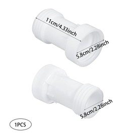 GYSRXS IBC Container Accessory Spacer Straight S60 x 6 Coarse Thread IBC Extension Spacer Adapter with PVC Seal for IBC Tank, Water Tank, Rain Barrel, Tonnage Valves