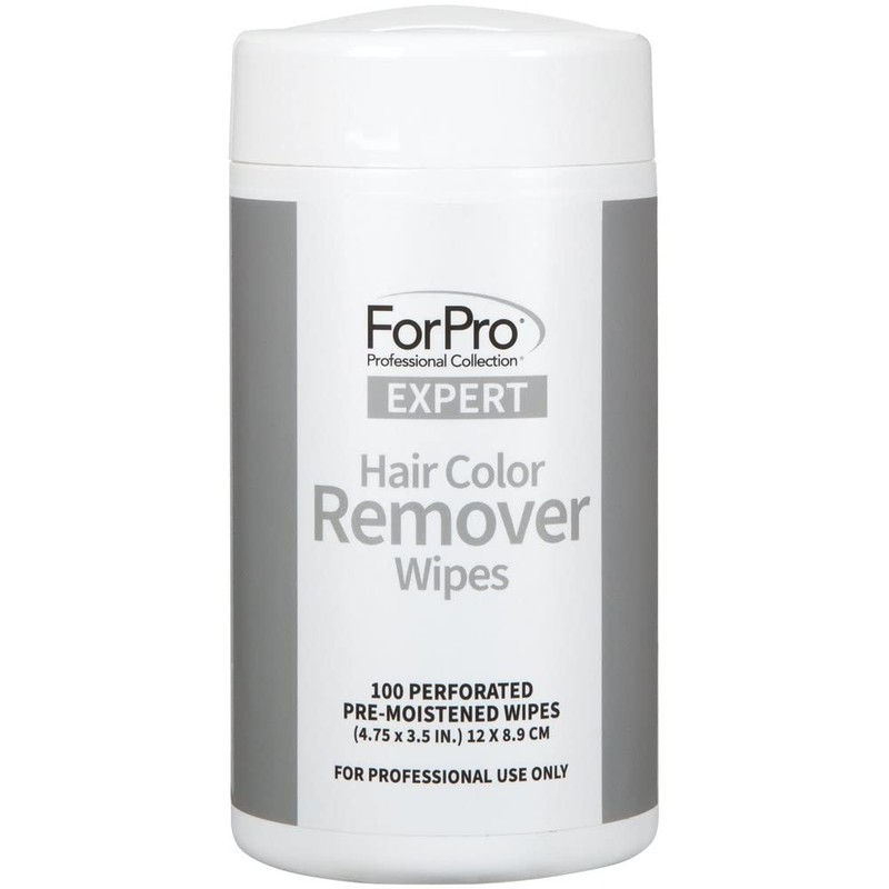 ForPro Professional Collection Expert Hair Color Remover Wipes, Pre-Moistened, Perforated