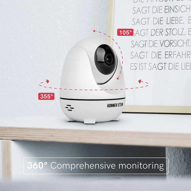 Konnek Stein Smart Security Camera WiFi Home Security 360 Degree
