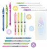 BIC Stationery Set: 4 Ballpoint Pens, 4 Pastel Fineliners, 3