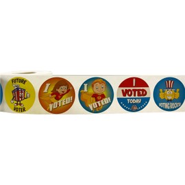 I Voted Stickers for Kids Election Day Labels 1.5 Inch 500 Total Labels