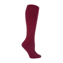HEAT HOLDERS - Women's 2.7 Tog Thermal Winter Warm Knee-Length Wool Socks, Cherry (Xl.wool)
