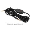 LEEZAD 6.6Ft Gaming Headset Cable, Woven Earphone Cord with Volume