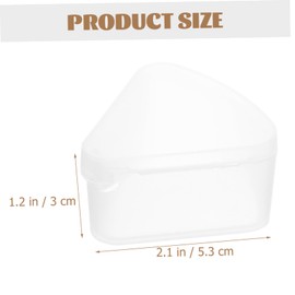 iplusmile 6pcs Triangle Powder Puff Holders Makeup Sponge Organizer for Travel Daily Use Compact Lightweight Triangular Storage Case for Beauty Sponges Space Saving Design