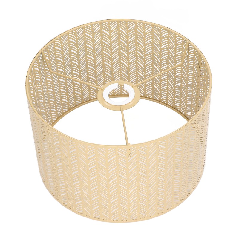 Drum Lamp Shade E27 E14 Clip Fir Leaf Shape Hollow