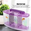 Betta Fish Tank, Adjustable Light Breeding Fish Tank with LED