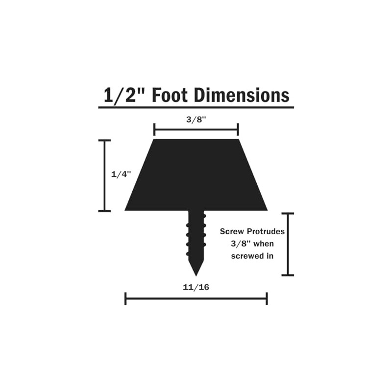 WALRUS OIL - Cutting Board Feet, Rubber Bumper Protectors with