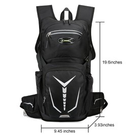 MSTOKIN Hydration Backpack Hydration Pack Hiking Backpack with Water Bladder for Kids Man Women Lightweight Water Backpack Hydration Bag Hiking Bag for Cycling Hiking Biking Climbing (Orange)