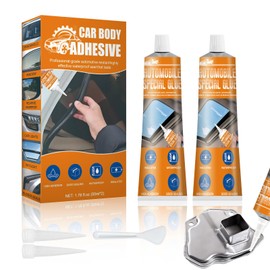 LIKFCBOND Karosseriekleber, Schwarzes Silikon für Auto, Karosseriedichtmittel, Auto-Scheibendichtung, Schwarzes Silikon für Karosserie, Fenster und Andere Automobilteile, 100ml