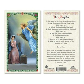 Prayer to The Angelus Laminated Prayer Cards - Pack of 25- English