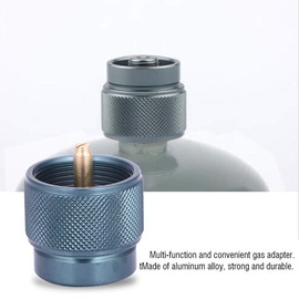 Alomejor 1L Camping Gas Stove Adapter Tank Converter Outdoor Furnace Furnace Gas Tank Converter