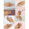 Yokilly 200 Pieces Replacement Nail Tips, Clear Nail Practice Hand